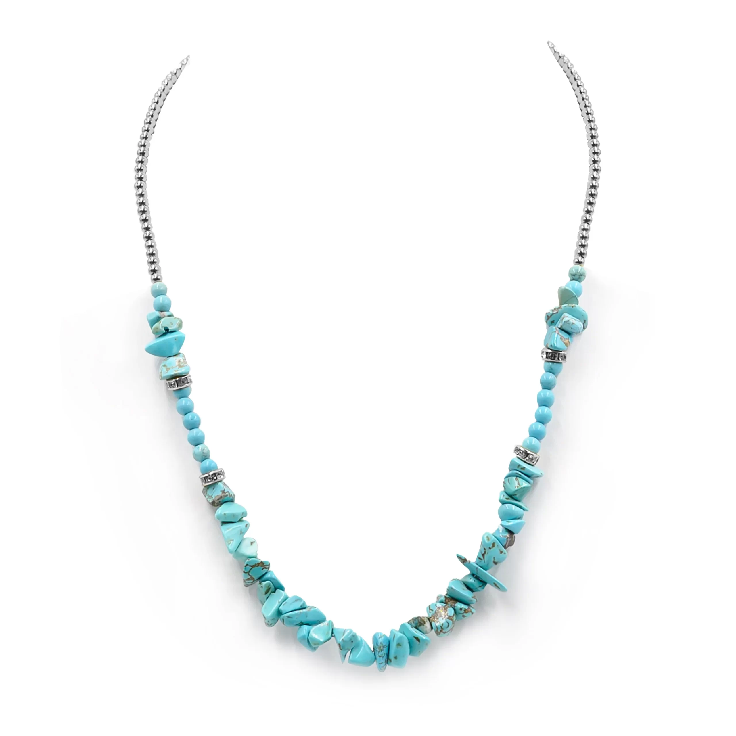 SILVER TURQUOISE NECKLACE