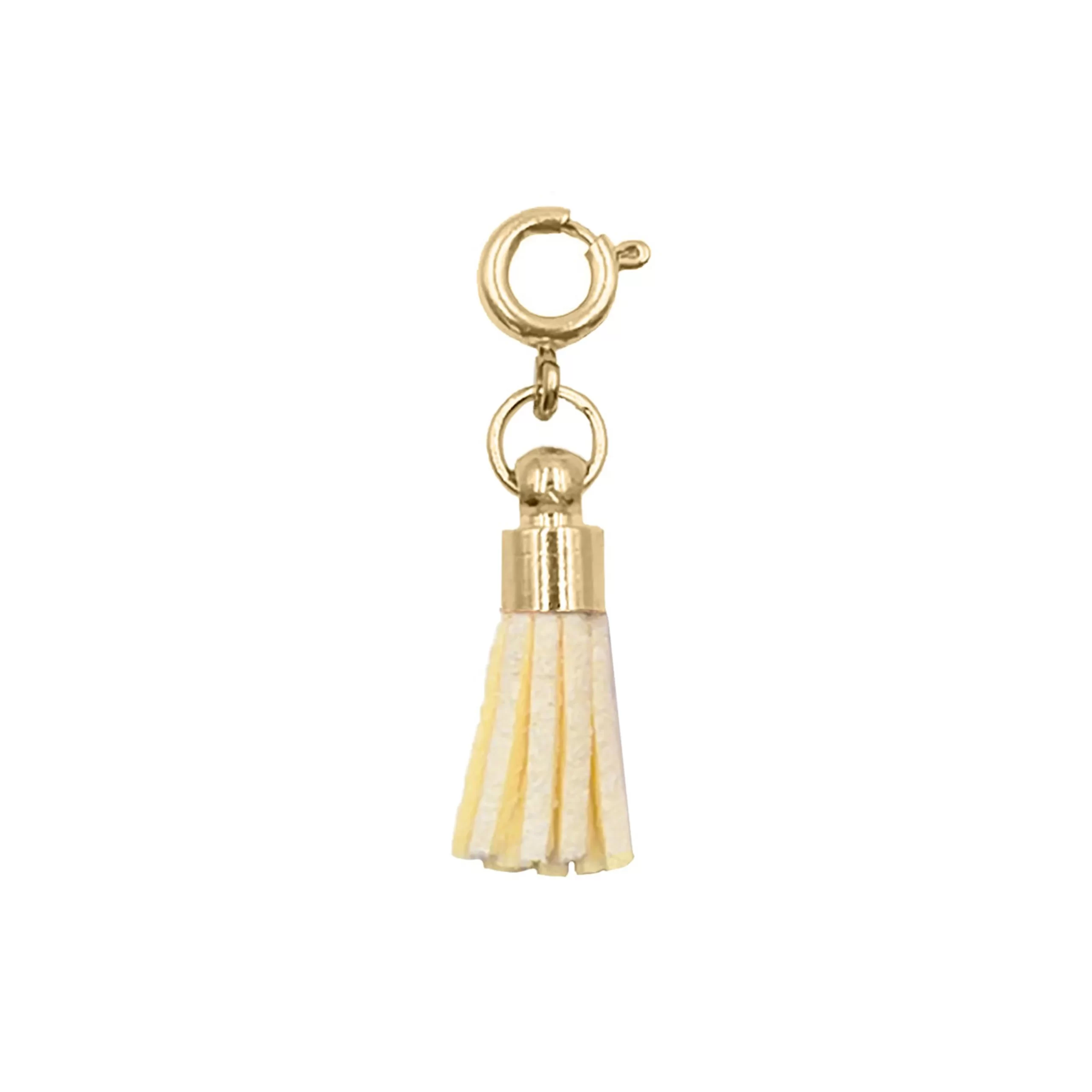 CANARY SUEDE TASSEL CHARM