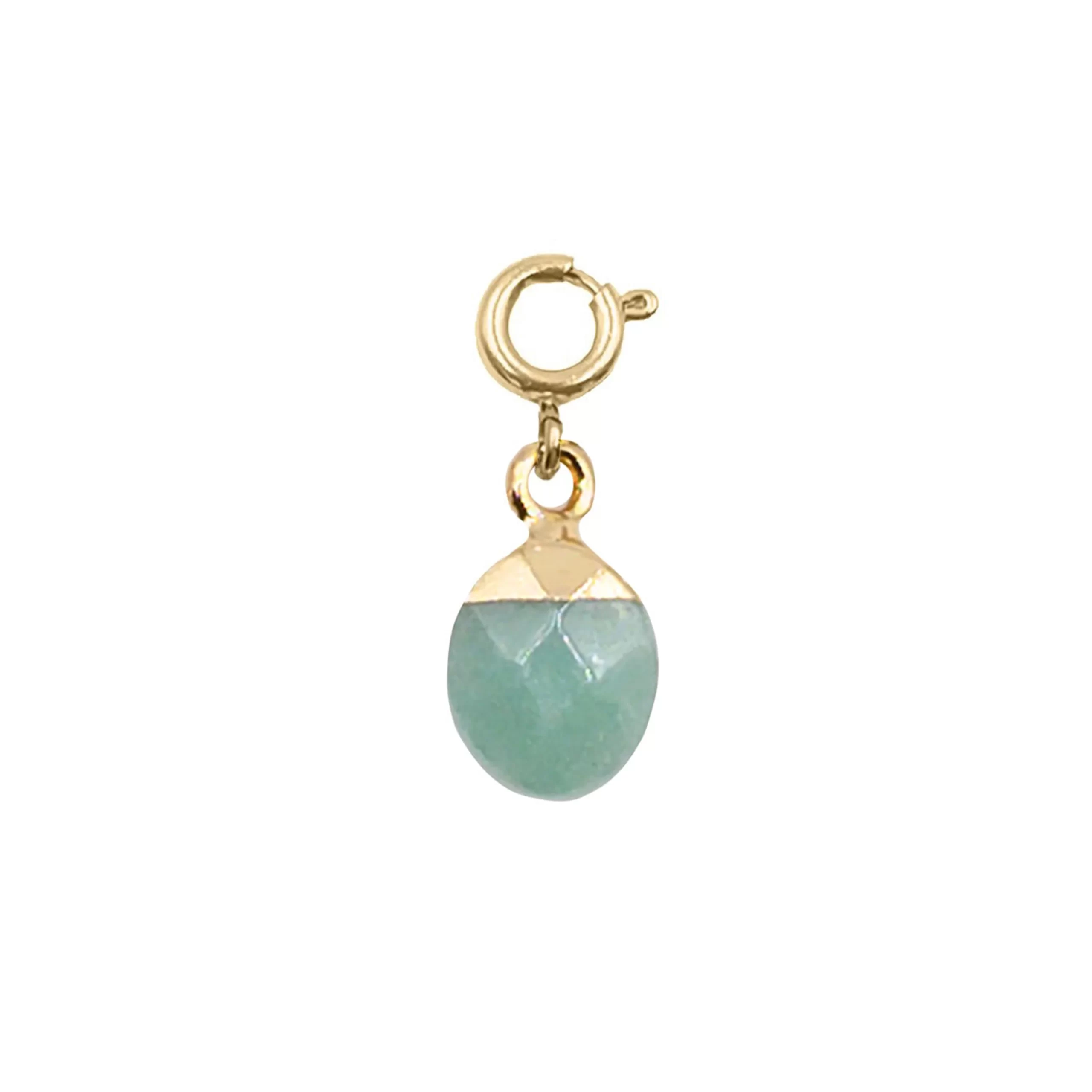 JADE DIPPED OVAL CHARM
